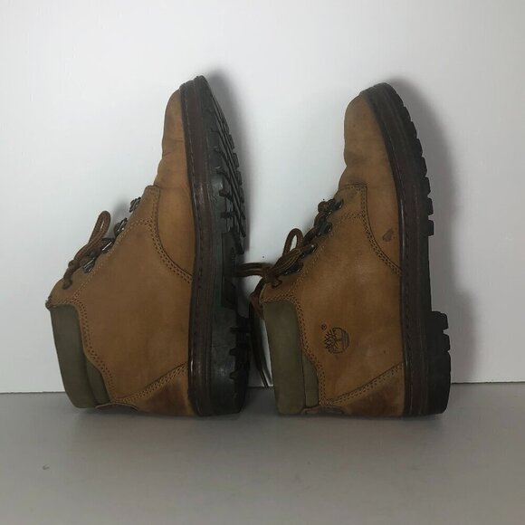 TIMBERLAND Boots Women's Size 7 US Brown Vintage Laces Booties Work Hiking Shoes - Picture 7 of 10